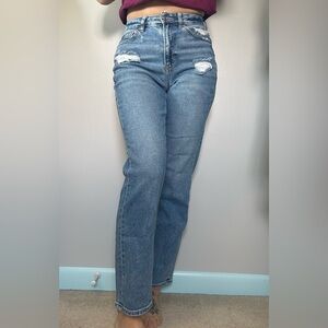 Distressed Mom Jeans